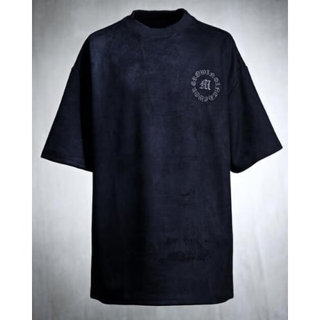 By The R/Letters Suede Tshirts  (BLACK/BROWN)