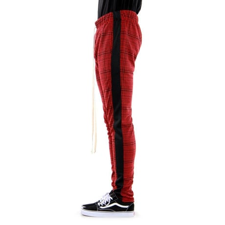 EPTM/トラックパンツ　PLAID  RED