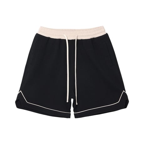 Mismatch NYC/Piping Shorts  "Black/Cream"