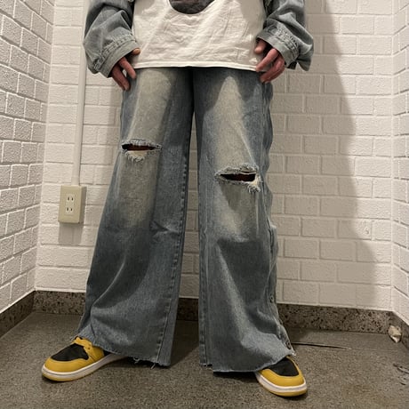 Mismatch NYC/SuperWide Denim Pants (SET UP)