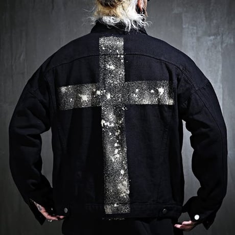 By The R/ Back Cross Denim Jacket