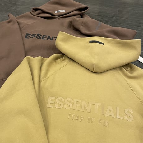 ESSENTIALS  fear of god /LOGO Hoodie "Amber"