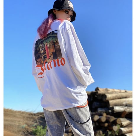 Black Blond/BBD INFERNO LongSleeve Tshirts (WHITE)