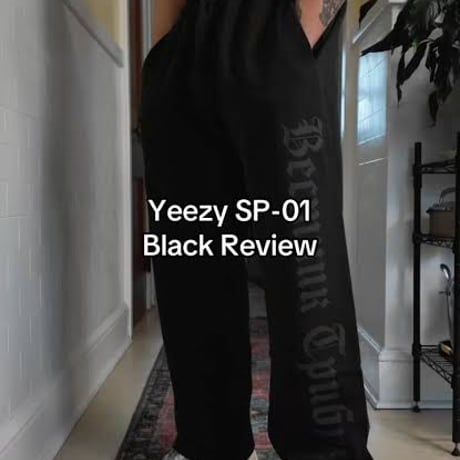YEEZY × Gosha Rubchinskiy  / Logo Wide Pants (SET UP) "BLACK"