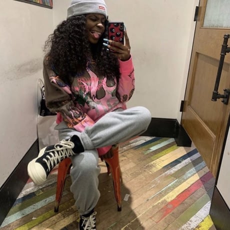 FNTY/Flying FLAME Hoodie TAN