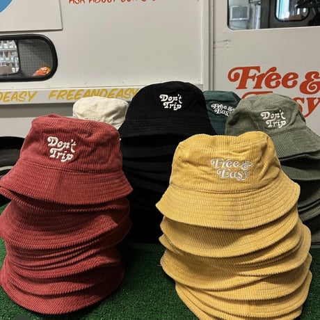 FREE&EASY/Corduroy Bucket Hut OFFWHITE