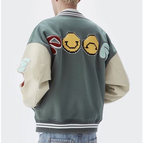 WOSS.official/ SMILE  Varsity  Jacket