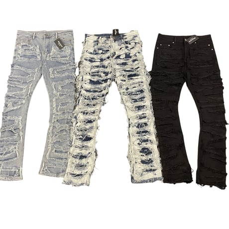Mismatch NYC/ Fringe Black Denim