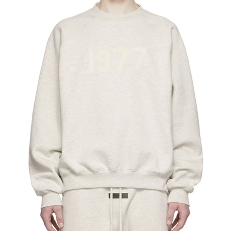ESSENTIALS by Fear of God /1977 Crewneck "OFF WHITE"