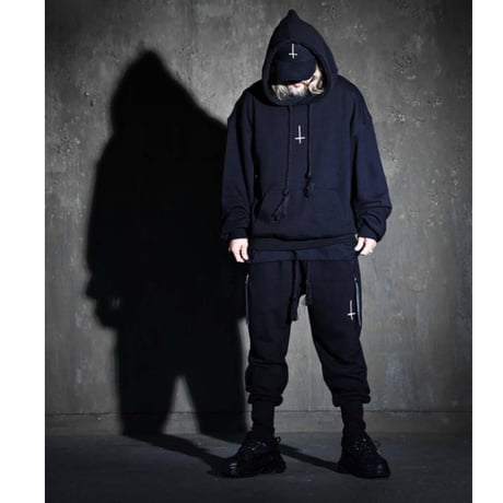 By The R/ Cross Paint Cotton Hoodie (SET UP)