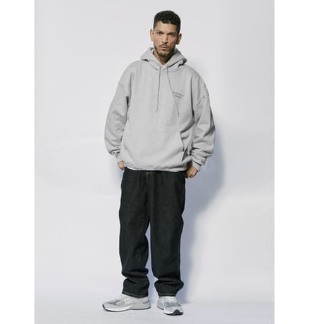 SAINT PAIN/Back Logo Hoodie GRAY
