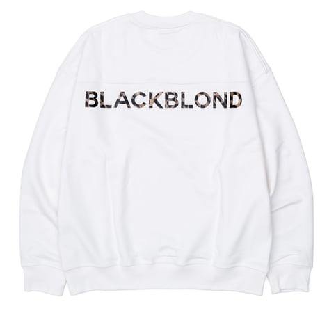 BLACK BLOND/BB logo smile  Crewneck  WHITE