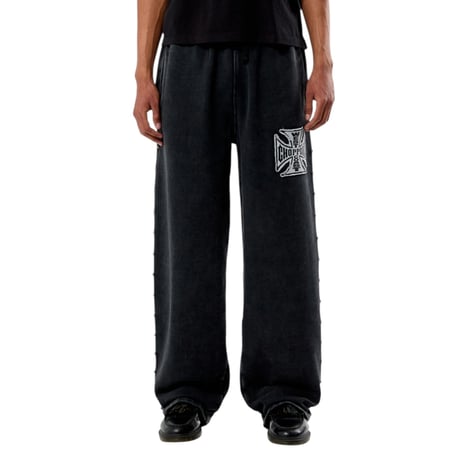 West Coast Choppers/ Logo SweatPants "Vintage BLACK" (SET UP)