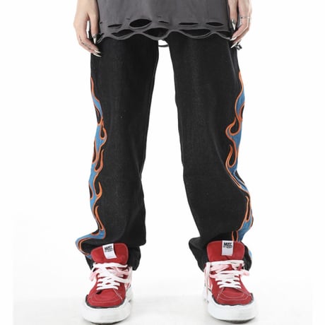 WOSS.official/flame denim pants