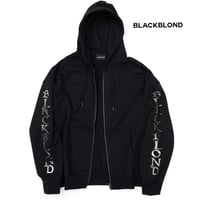 BLACK BLOND/BB logo Zipup Hoodie