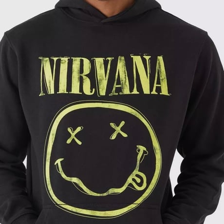 NIRVANA/Official hoodie  Vintage BLACK