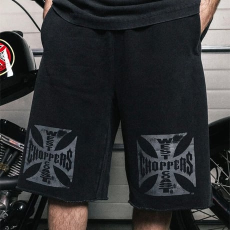 West Coast Choppers/ Logo Shorts"Vintage BLACK"