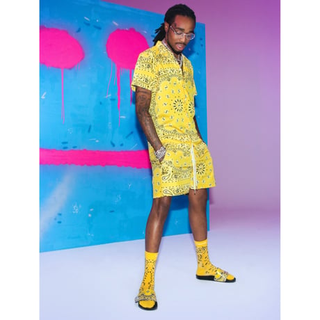 BOOHOO × Migos /BANDANA Set Up　YELLOW