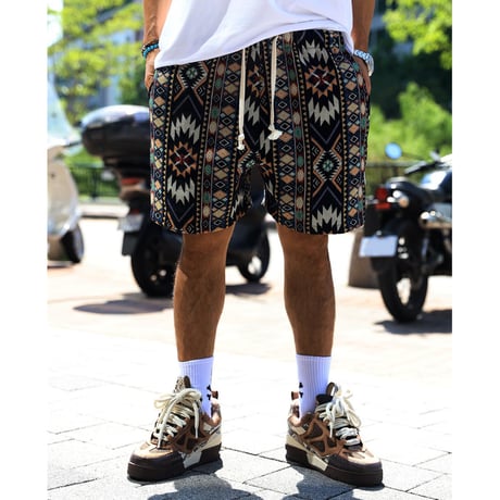 ByTheR /jacquard Short Pants "BLACK"
