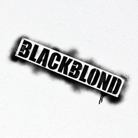 BLACK BLOND/Spray logo  Tee " WHITE"