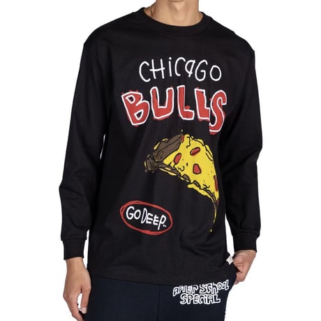 NBA × After School Special/Chicago Bulls  Longsleeve  Tshirts"BLACK"