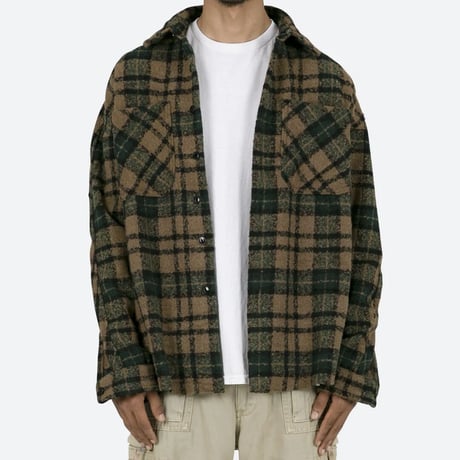 MNML/WOOL Flannel Shirts Jacket