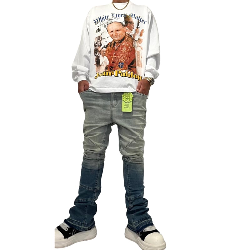 Yzy white lives matter Tシャツ　サイズ1 yeezy season9 WHITE LIVES MATTER TEE 1 - メルカリ