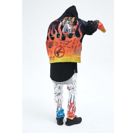 FNTY/Paint white denim  ホワイト