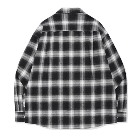 SAINT PAIN/ Flannel Checked Shirts "BLACK"