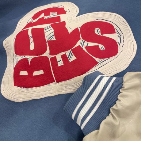 WOSS.official/ HEART Stadium Jacket BLUE