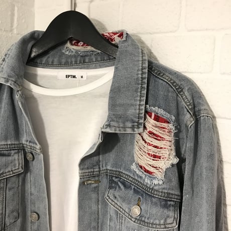 BOOHOO /BANDANA　Denim Jacket