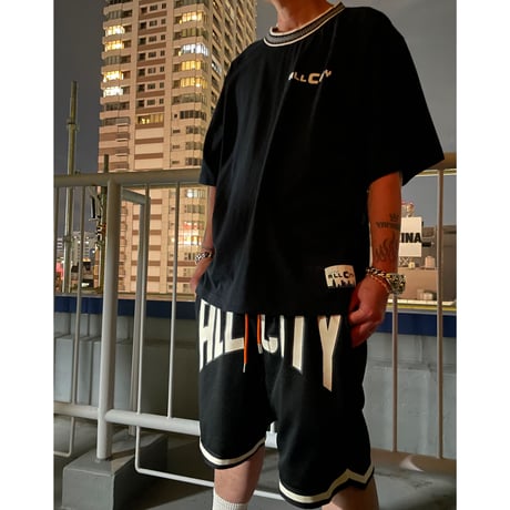 ALL CITY by Just Don / Logo basketball Shorts BLACK