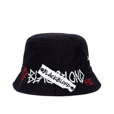 BLACK BLOND/BB Logo HAT  "HAND CUSTOM"