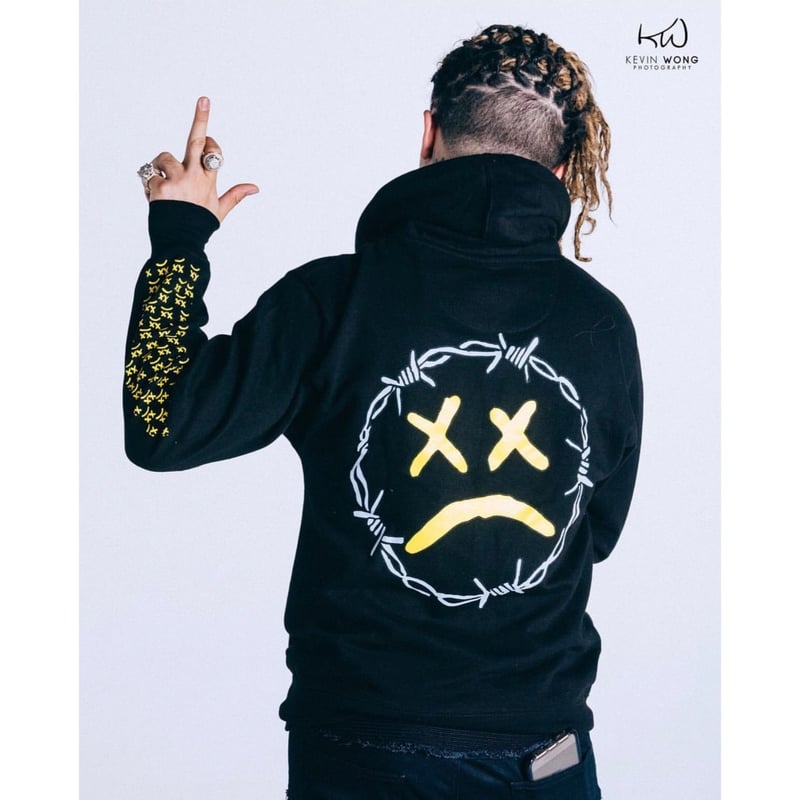 Lil Pump official merch Unhappy Smile Hoodie