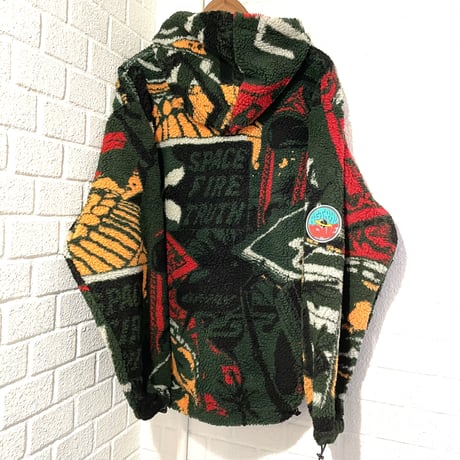GRMY/OVER SHERPA BOA HOODIE "Army Green"