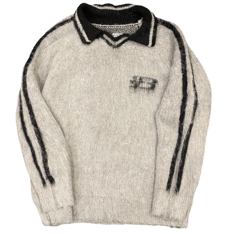 Mismatch NYC/ Mohair Polo Knit  GRAY