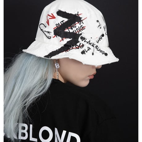 BLACK BLOND/BBD LOGO Earring