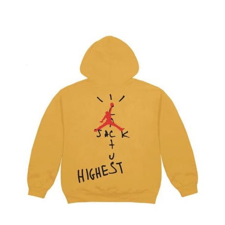 Nike × Travis Scott /Cactus Jack JORDAN Hoodie "YELLOW"