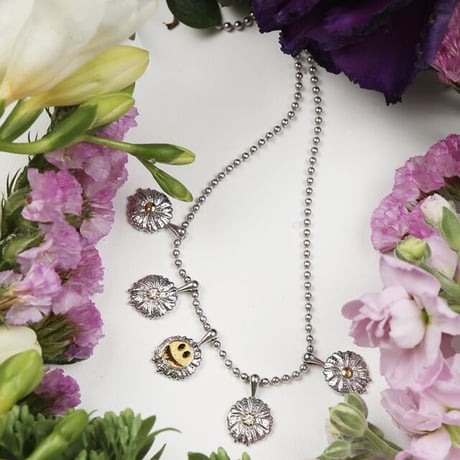 MISTER CHILD/SMILE  NECKLACE (DIAMOND,18K,925 SILVER)