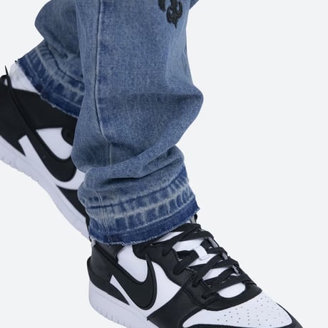 MNML/Lether Patch Denim