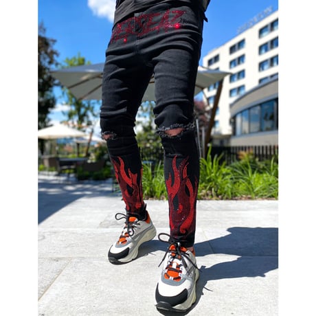 GUAPI/Red Flame denim