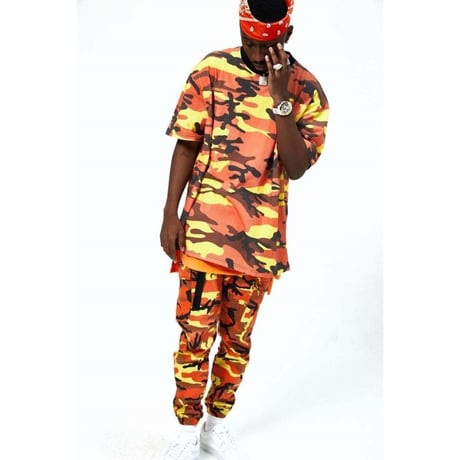 FNTY/Oversized Camo Tee オレンジ