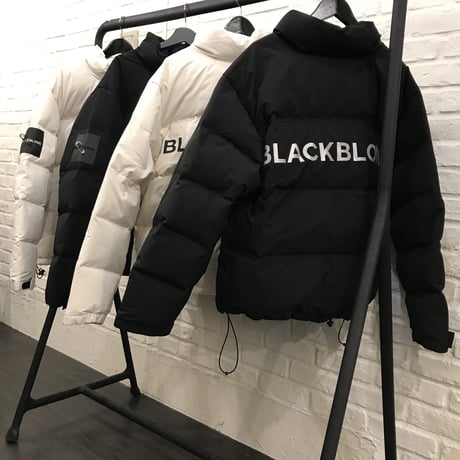 BLACK BLOND/BB Logo Down Jacket CREAM