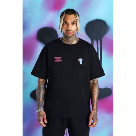 BOOHOO × Migos /Drip Face Tshirts Black