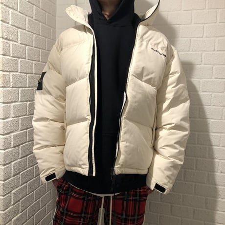 BLACK BLOND/BB Logo Down Jacket CREAM