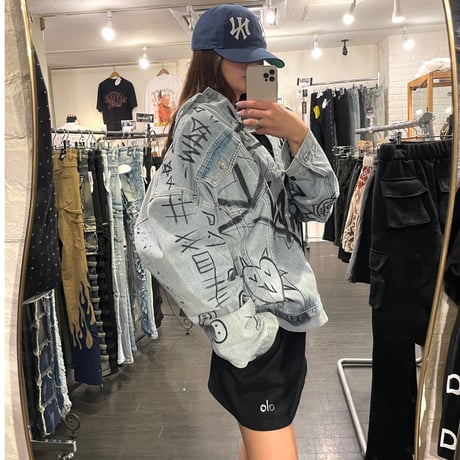 By The R/ Graffiti Denim Jacket