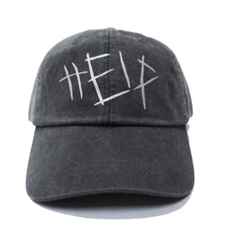 448C/HELP CAP Black Denim