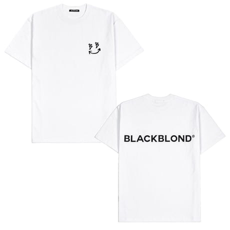 BLACK BLOND/Smile classic Tee WHITE