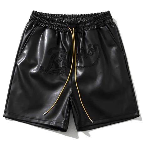 Mismatch NYC/Lether embroidery Shorts