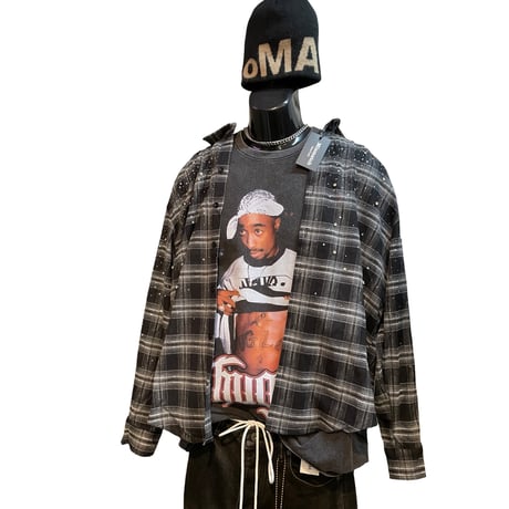 Mismatch NYC/Rhinestone Flannel  Shirts